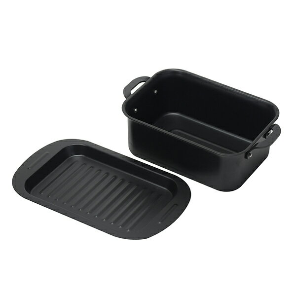 【送料無料】パール　HB-6580 チーノ 鉄製蓋付天ぷら鍋19×12.5cm(長方型)