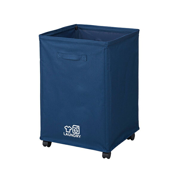 【送料無料】パール　N-7894 ランドリーバスケット76L ダークブルー