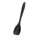 【2160円以上送料無料】パール　G-5088 TOUCH シリコーン料理スプーン(BLACK)