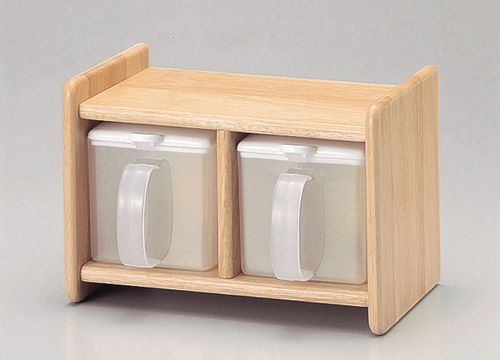 【2160円以上送料無料】フレア 木製 調味料ストッカー 2個組