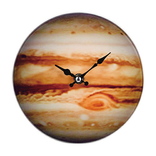 【2160円以上送料無料】パール金属　卓上ガラス時計 ROUND 17 『Jupiter』　16AV-085