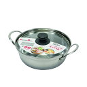 【2160円以上送料無料】パール金属 HC-24 キッチンメイト ステンレス製ガラス蓋付寄せ鍋18cm