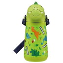 スケーター ディノザウルス ダイカットステンレスストローボトル 400ml SSH4D 水筒 マイボトル ボトル ドリンク 飲料 真空層 広口 氷 ストロー ア...