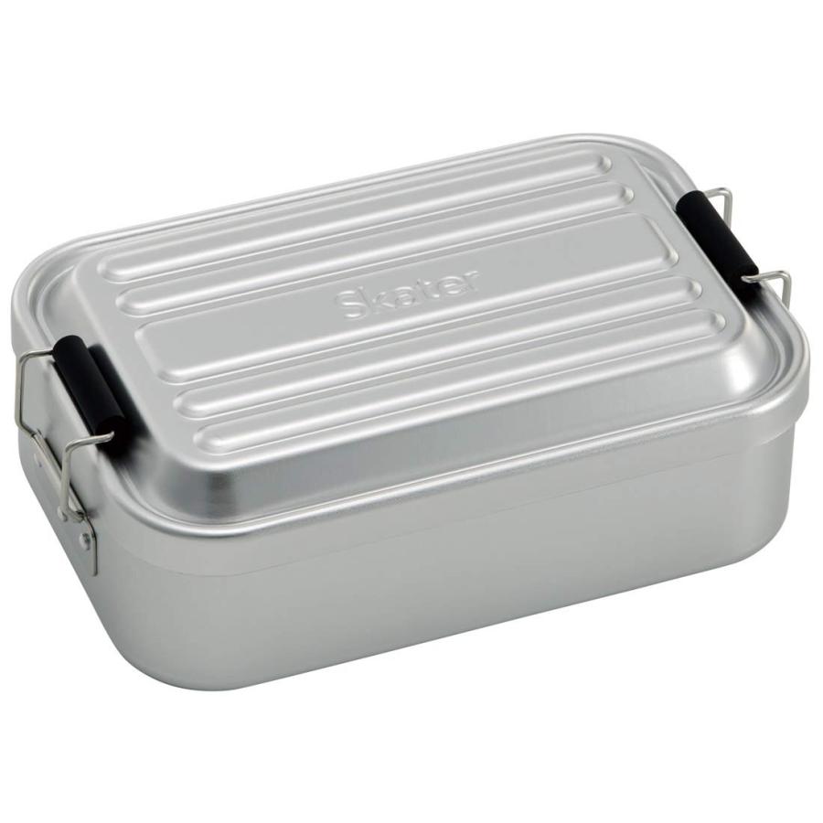 乐天商城 - スケーター AFT6B ふわっと盛れる アルミ製 弁当箱 1段 シルバー 600ml 【Skater お弁当 アルミ 仕切り コンパクト 銀 おしゃれ スタイリッシュ】