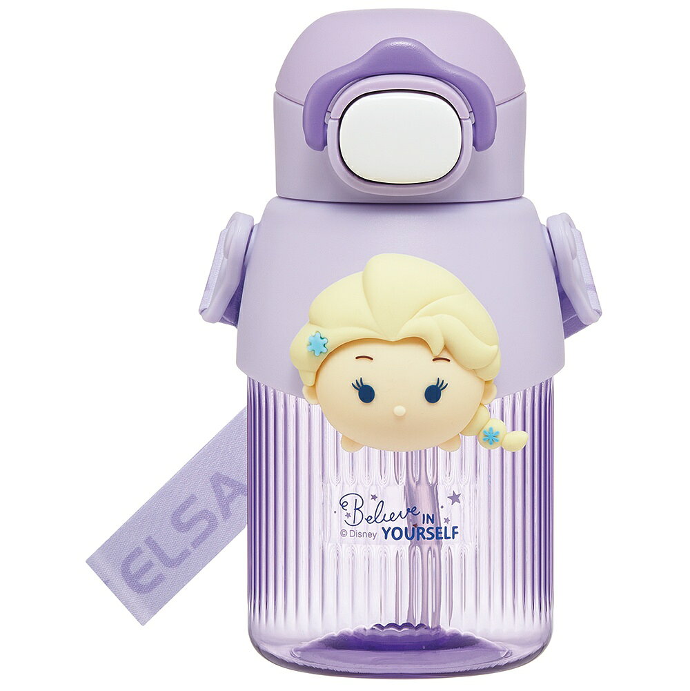 スケーター 立体マスコット付 ストローボトル 590ml ツムツム／エルサ PMSHP6 【水...