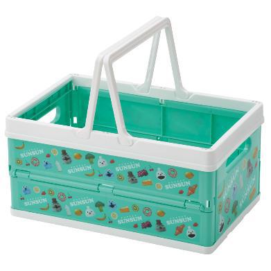 スケーター パペットスンスン 折りたたみバスケット BWOT13 【スンスン ノンノン ゾンゾン グッズ SUNSUN おもちゃ箱 玩具 箱 かご 収納 ケース ギフト プレゼント】