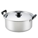 ヨシカワ ステン煮物鍋 満菜 両手鍋 30cm SH9864 鍋 ナベ フライパン 深い 調理器具 料理 調理 キッチン用品 ガス 煮る シンプル ヘルシー調理...