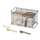 【2160円以上送料無料】 パール金属 リシェル 調味料ストッカー2個セット(縦・横兼用ラック付) HB-1854 調味料 容器 ストッカー ストック 網 縦型...