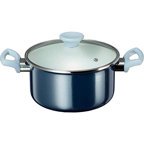 【2160円以上送料無料】高木金属 オニキスブルー ホーロー両手鍋 20cm ONB-20R