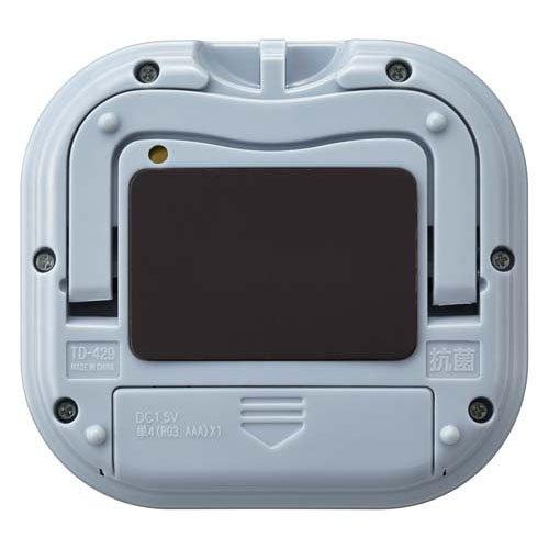 ショップトレードの【メール便送料無料】タニタ 抗菌でか見えタイマー ブルーグレー TD-429 BL　タイマー 電池 マグネット スタンド付き 勉強 学習 料理 キッチン 部活 運動 子ども 大人 大画面 リピート機能 送料無料 メール便 青 水色 シンプル｜アングル3