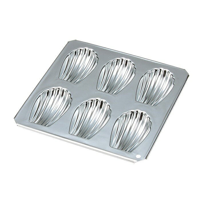 【メール便送料無料】タイガークラウン マドレーヌシェル型 6P No.987