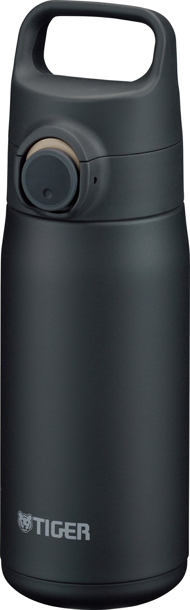 タイガー ハンドル付き 真空断熱ボトル 0.5L ストーンブラック MTA-J050 KZ 【Tiger ステンレス ボトル 水筒 パッキン 一体 シームレス おしゃれ 軽量 軽い 保冷 シック マット 持ち運び アウトドア】
