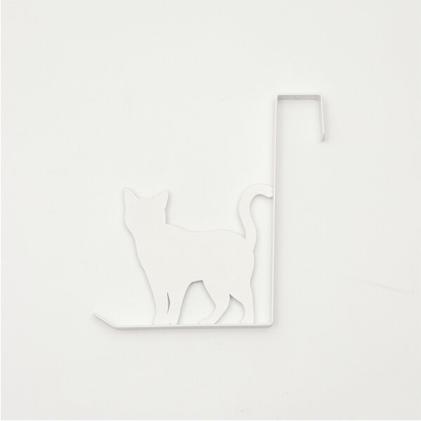 【2160円以上送料無料】東洋ケース CDH-OP-WH キャットドアフック　おさんぽ　シロ