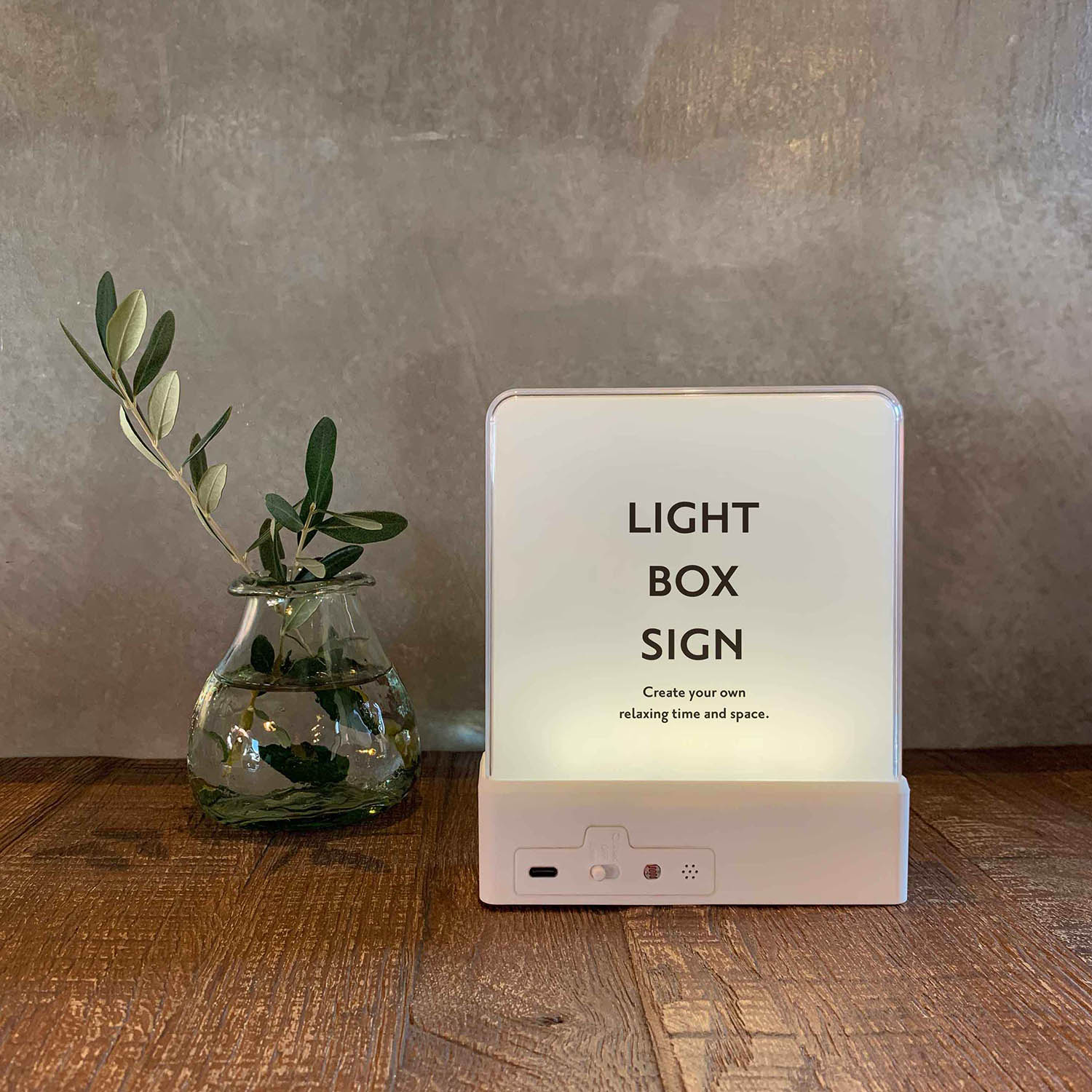 東洋ケース LBS-WH LIGHT　BOX　SIGN　WH　卓上ライトにもなるインテリアライト（※シート別売り）