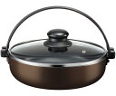 和平 なごみ丈膳 RB-3202 IH対応 すきやき鍋 20cm 【アルミ製 フッ素樹脂加工 お手入れ簡単 IH対応 ガス火対応 強化ガラス 新生活】