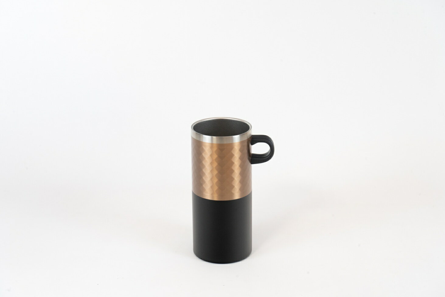 Rakuten - 和平 フォルテック 真空断熱 取っ手付缶ホルダー 500ml コッパー RH-1770 【ステンレス タンブラー 保温 保冷 シック テイスト おしゃれ ダイヤ 模様 マット 加工】