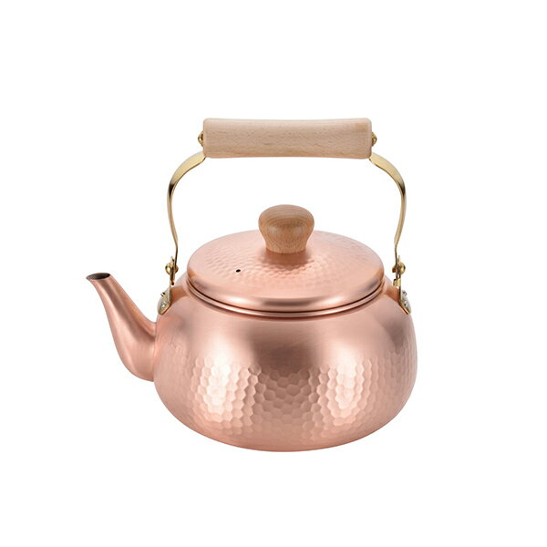 【2160円以上送料無料】 和平フレイズ CS-019 千歳　純銅　木柄丸型ケトル2．4L