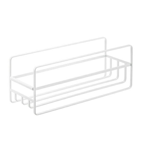 山崎実業 KT-TW NK WH 5643 スリム マグボトル&コップラック タワー ホワイト ラック 棚 収納 整理 浮..