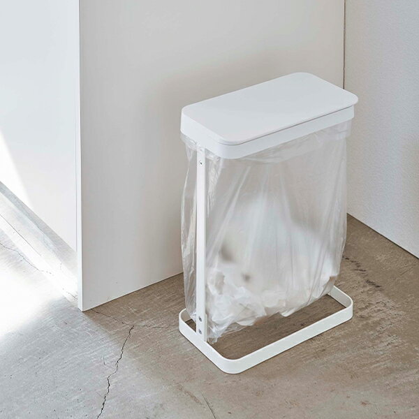 【送料無料】山崎実業 5401 ゴミ袋ホルダー ルーチェ スリム ホワイト [2]