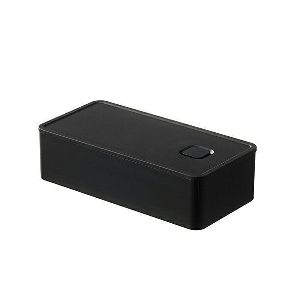 【2160円以上送料無料】山崎実業　5472 バルブ付き密閉ランチボックス タワー ワイド ブラック