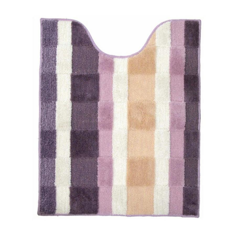 落ち着いたニュアンスカラーがお洒落なシリーズです。 生地の凹凸で柄を表現し、シンプルな中にも遊び心が感じられるデザインです。 ■サイズ：奥行75×幅60cm ■材質：ポリエステル50％、アクリル50％ ■備考：すべにくい加工 ■生産国：中国