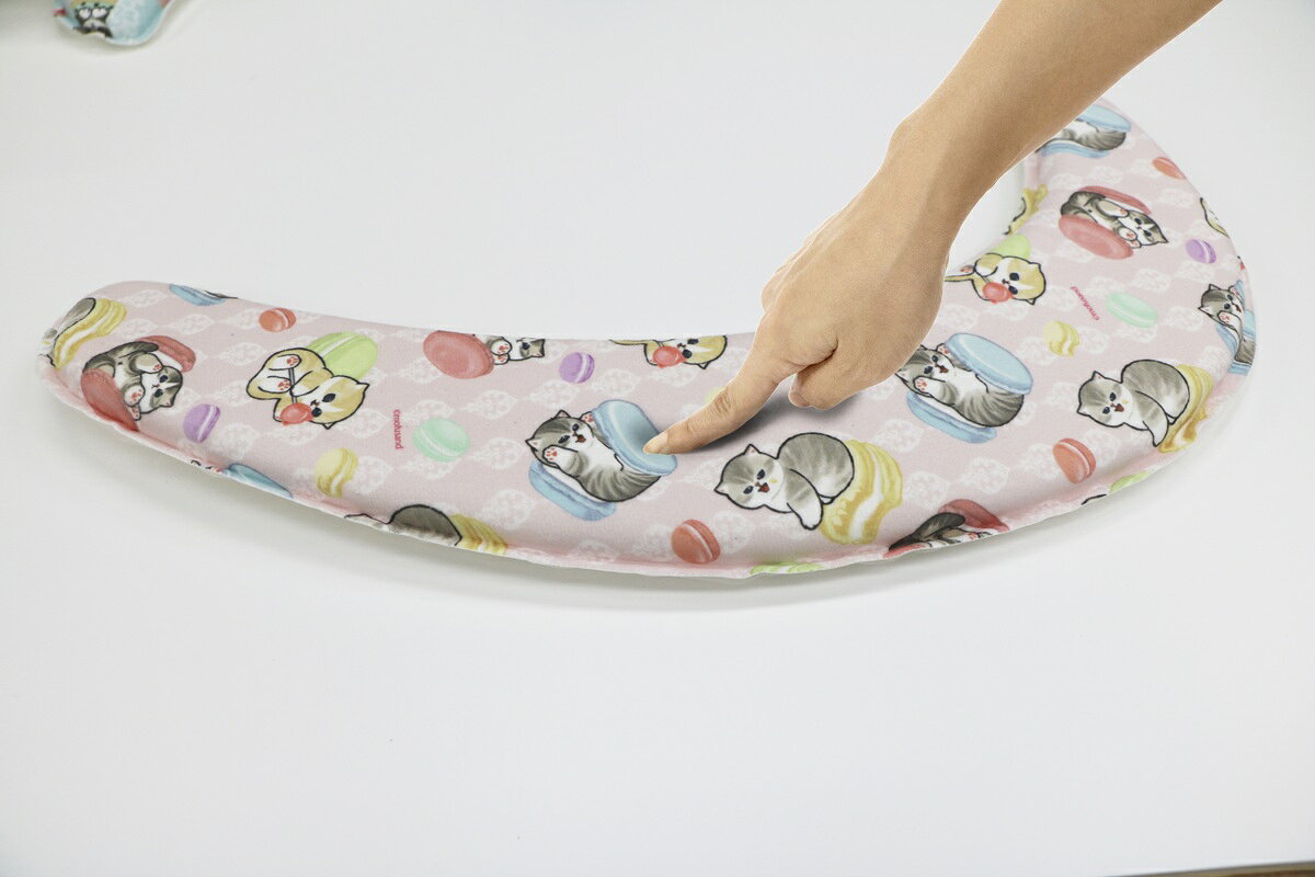 ヨコズナ モフサンド さらふわ便座クッション マカロンにゃん 【mofusand ネコ ね...