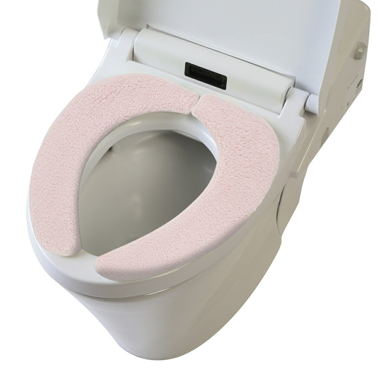 Rakuten - ヨコズナ スミカ ふわもこ便座クッション ピンク 【SUMIKA トイレ グッズ ヨコズナクリエーション 貼る 繰り返し 節電 エコ 厚さ 1cm シープボア】