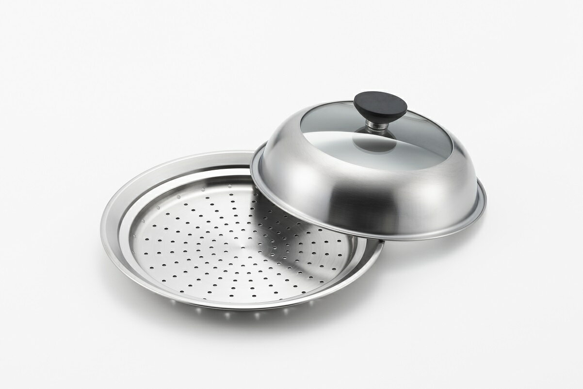 【送料無料】ヨシカワ 見える！ フライパン用蒸し器 20cm〜22cm YJ3211