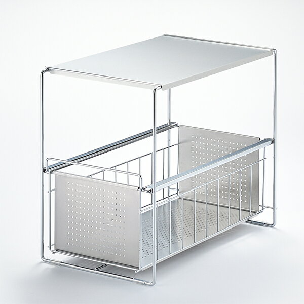 【送料無料】ヨシカワ　1305694 シンク下スライド収納1段 幅25