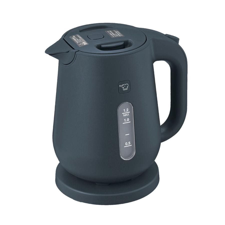 乐天商城 - 象印 電気ケトル 1.2L ソフトブラック CK-VB12 BM 【ZOJIRUSHI ケトル すぐに 沸く スピード ロック 安全】