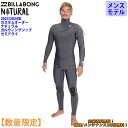 23-24 BILLABONG ビラボン セミドライ ウェットスーツ ナチュラル ガルウィングジップ ウエットスーツ カスタム オーダー 冬用 メンズモデル 数量限定 YULEX PURERUBBER × CICLO 2023年/2024年 品番 BD018-721 BD018721 日本正規品