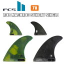 FCS2 エフシーエス サーフィン フィン FCS ROB MACHADO SUNDAY SINGLE 7インチ ロブマチャド オープンセクション PG パフォーマンスグラス 日本正規品