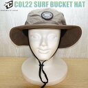 22 SS CREATURES クリエイチャー ハット COL22 SURF BUCKET HAT 帽子 あご紐付き ワッペン ナイロン サーフィン マリンスポーツ メンズ ユニセックス 2022年春夏 日本正規品