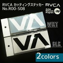 RVCA ルーカ カッティングステッカ－ シール ルカロゴステッカー 型抜き BLK ブラック /WHT ホワイト 品番 R00-S08 日本正規品