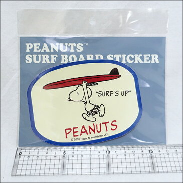 BEACH CULTURE ビーチカルチャー ピーナッツステッカー スヌーピーステッカー シール サーフィン サーフボード 品番 SNP-0053 PEANUTS STICKER SNOOPY SURF'S UP