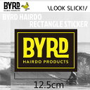 BYRD バード HAIRDO POMADE ヘアーポマード ヘアー レクタングル ステッカー スクエアロゴ 長方形ステッカー HAIRDO RECTANGLE STICKER 日本正規品