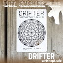 DRIFTER surf shop & cafe ドリフター サーフショップアンドカフェ スピリチュアル ロブ・マチャド アートステッカー 限定販売 ロゴステッカー サーフィン シール バリ島 BALI Rob Machado ART STICKER