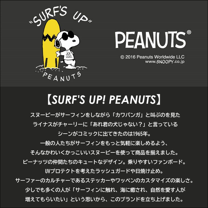 SNOOPY スヌーピー PEANUTS ピーナッツ サーフボード ステッカー SURF'S UP シール サーフィン SURF BOARD STICKER 品番 SNP-21013 日本正規品 3