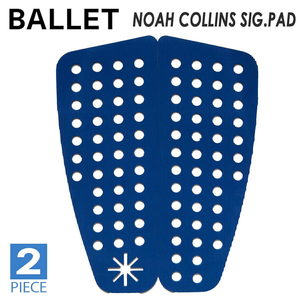【6/4〜6/10エントリーでP10倍】24 BALLET バレット デッキパッド NOAH COLLINS SIG.PAD ノア コリンズ シグネチャー 2ピース プロパッド トラクションパッド デッキパッチ 穴あき サーフィン グッズ 2PIECE 日本正規品