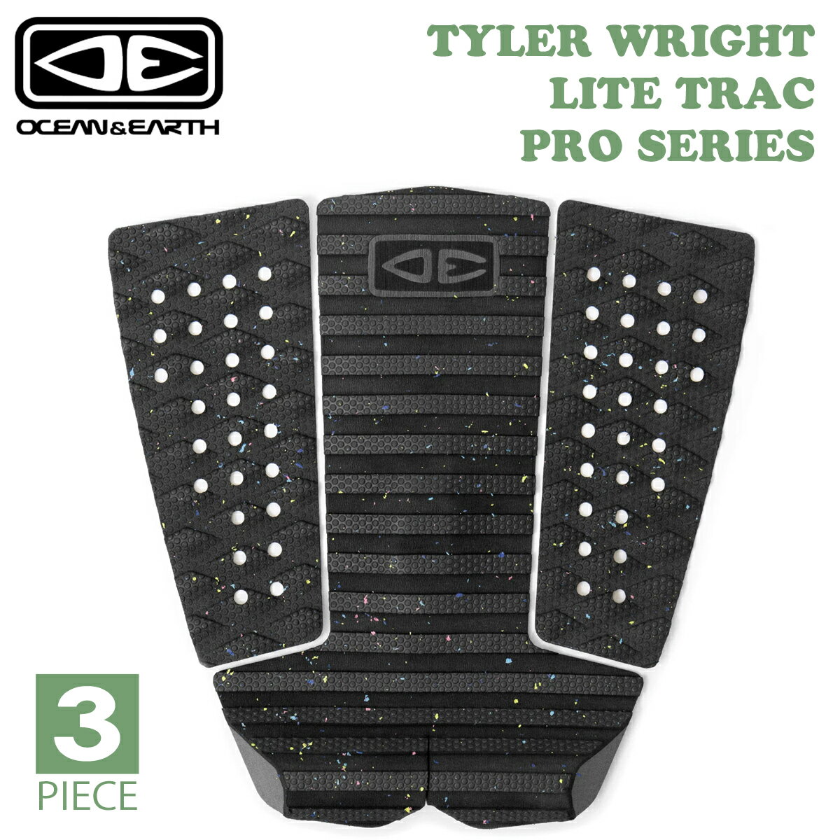 23 OCEAN&EARTH オーシャンアンドアース デッキパッド TYLER WRIGHT LITE TRAC PRO SERIES タイラー ライト シグネチャー 3ピース 3PIECE トラクションパッド デッキパッチ 日本正規品