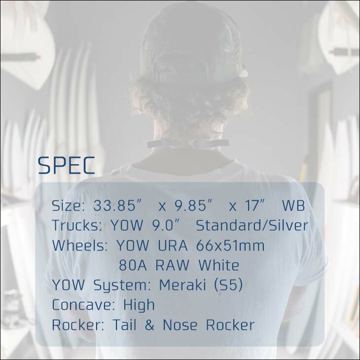 YOW SURF SKATE �䥦 �������ȥܡ��� YOW X CHRISTENSON HOLE SHOT 33.85�� ���ꥹ�ƥ󥽥� �����ե������� �ȥ�å� �����ӥ󥰥������� �����ܡ� ���Ρ��ܡ��� �����ե��� ����������