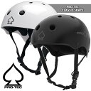 PRO-TEC プロテック ヘルメット CLASSIC SKATE MATTE BLACK GLOSSWHITE クラシック スケート マットブラック グロスホ...