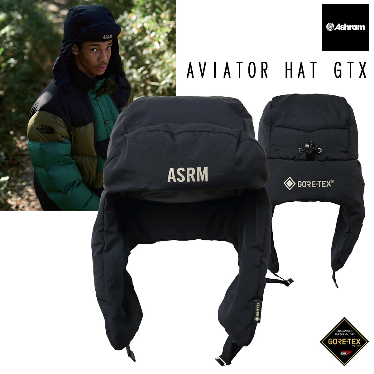 2026ǯ9��ܡ�10��ܽв� ͽ���� 26-27 ASHRAM �������� �ϥå� AVIATOR HAT GTX �����ƥå��� ���ӥ��������ϥå� ��...