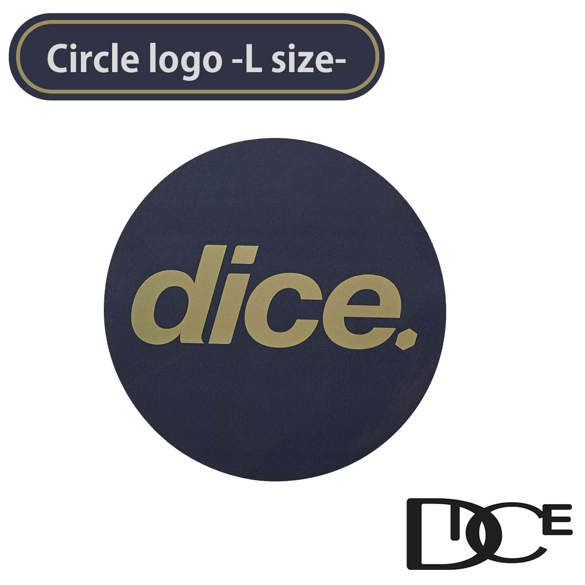 【10/18先着最大5,000円OFFクーポン】26/27 スノー dice ダイス ステッカー シール 円形 丸型 サークル ロゴ STICKER 120mm Lサイズ スキー スノボ スノーボード ウィンタースポーツ 2026年 2027年 ユニセックス 日本正規品