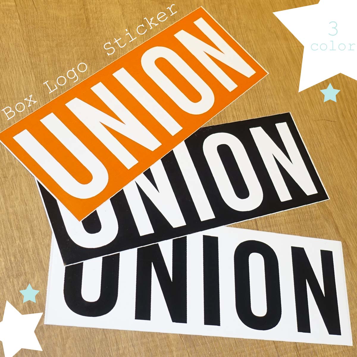 UNION ユニオン ステッカー Box Logo Sticker シール スノーボード スノボ ビンディング バインディング ボックスロゴ サーフボード アウトドア スキー 車 屋外 ユニセックス 日本正規品