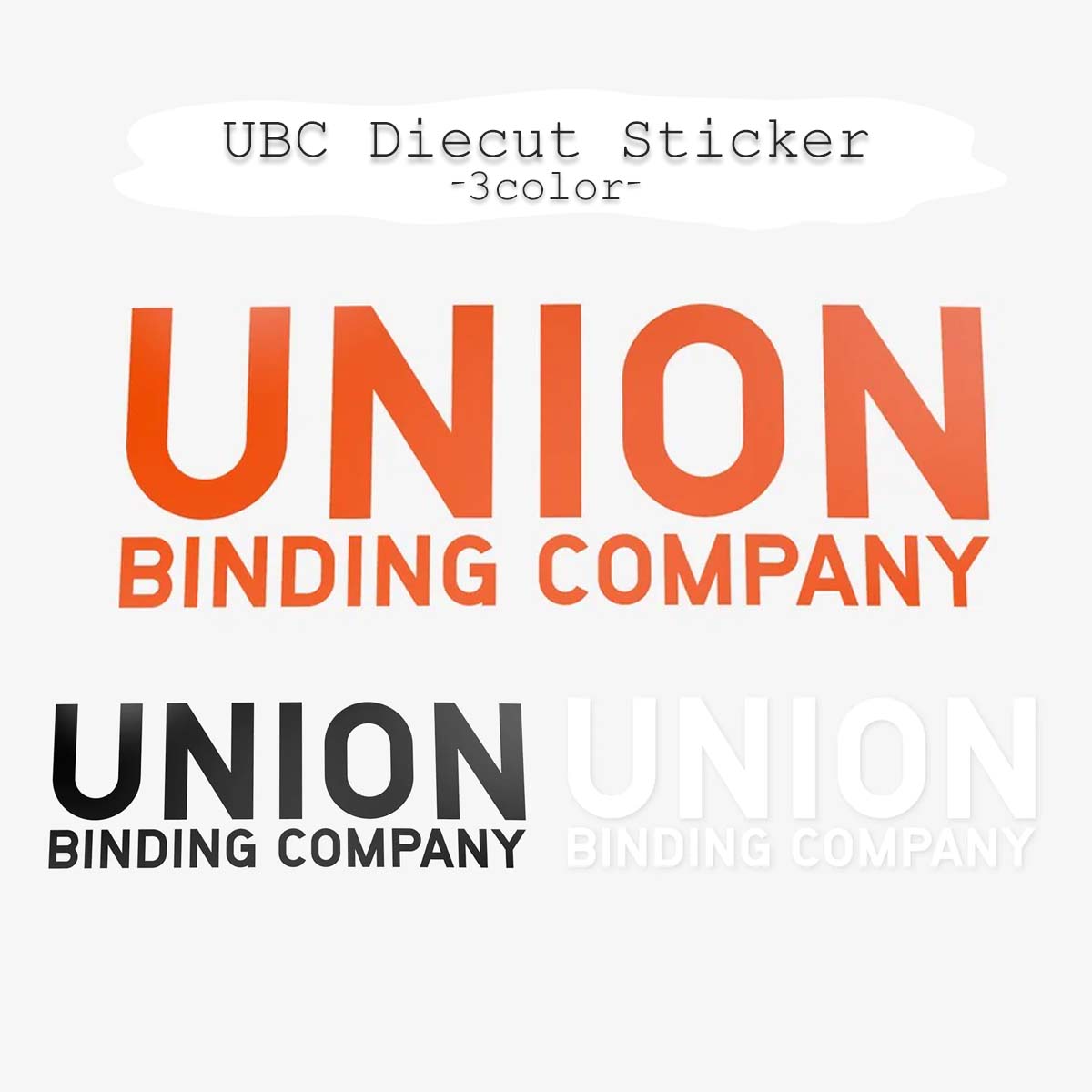 UNION ユニオン ステッカー UBC Diecut Sticker シール カッティングステッカー ダイカット スノーボード スノボ ビンディング バインディング ロゴ サーフボード アウトドア スキー 車 屋外 ユニセックス 日本正規品