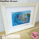 Heather Brown Art Japan ヘザーブラウン Blue Barrel Art Print MATTED PRINTS マットプリント アートプリント フレーム付き シングル..