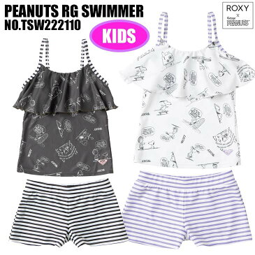 22 ROXY ロキシー キッズ 水着 PEANUTS RG SWIMMER スイムウェア スヌーピー セパレート 子供用 女の子 ジュニア 2022年春夏 品番 TSW222110 日本正規品