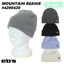 22 eb's エビス ビーニー MOUNTAIN BEANIE ニット帽 帽子 山 刺繍 マウンテン スノー ユニセックス 2022年秋冬 品番 4200420 日本正規品