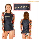 22 SS RIPCURL リップカール 長袖ラッシュガード NAMOTU RELAXED LONG SLEEVE ラッシュ UPF50+ UVカット リラックス レディース 2022年春夏 マリンスポーツ 品番 WLU2AW 日本正規品 3